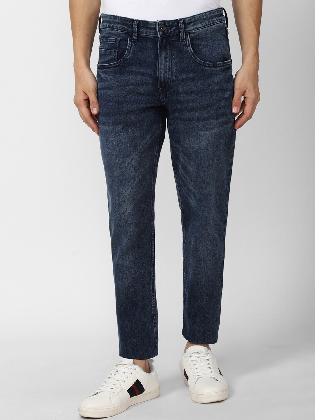 

VAN HEUSEN DENIM LABS Men Navy Blue Light Fade Jeans
