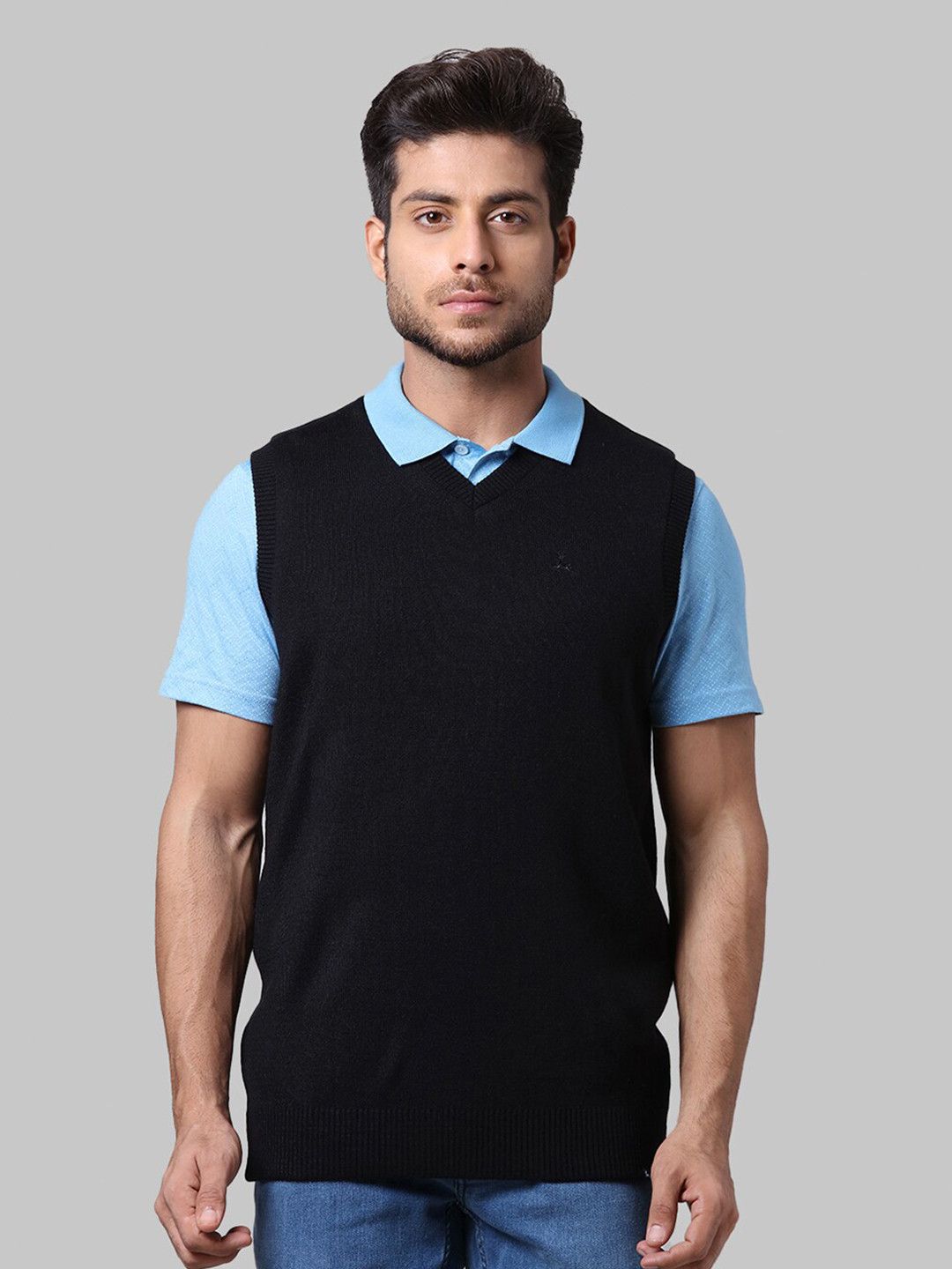 

Parx Men Black Sweater Vest