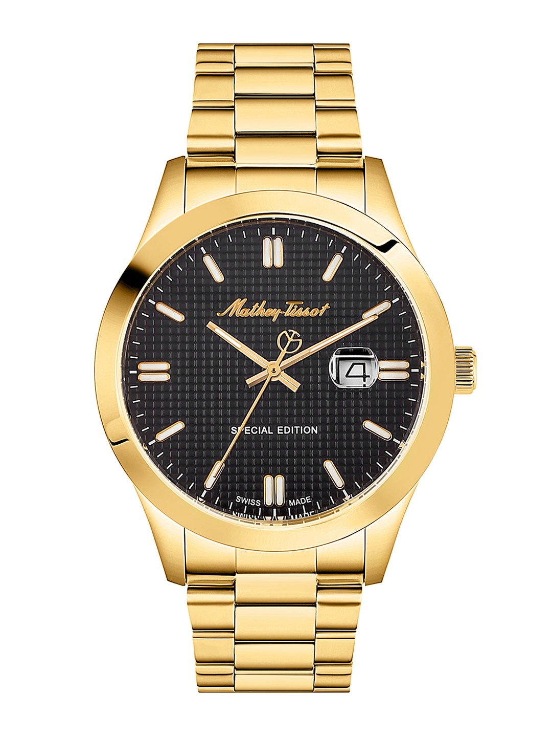

Mathey-Tissot Swiss Made Men Black Dial Analogue Watch H452PN