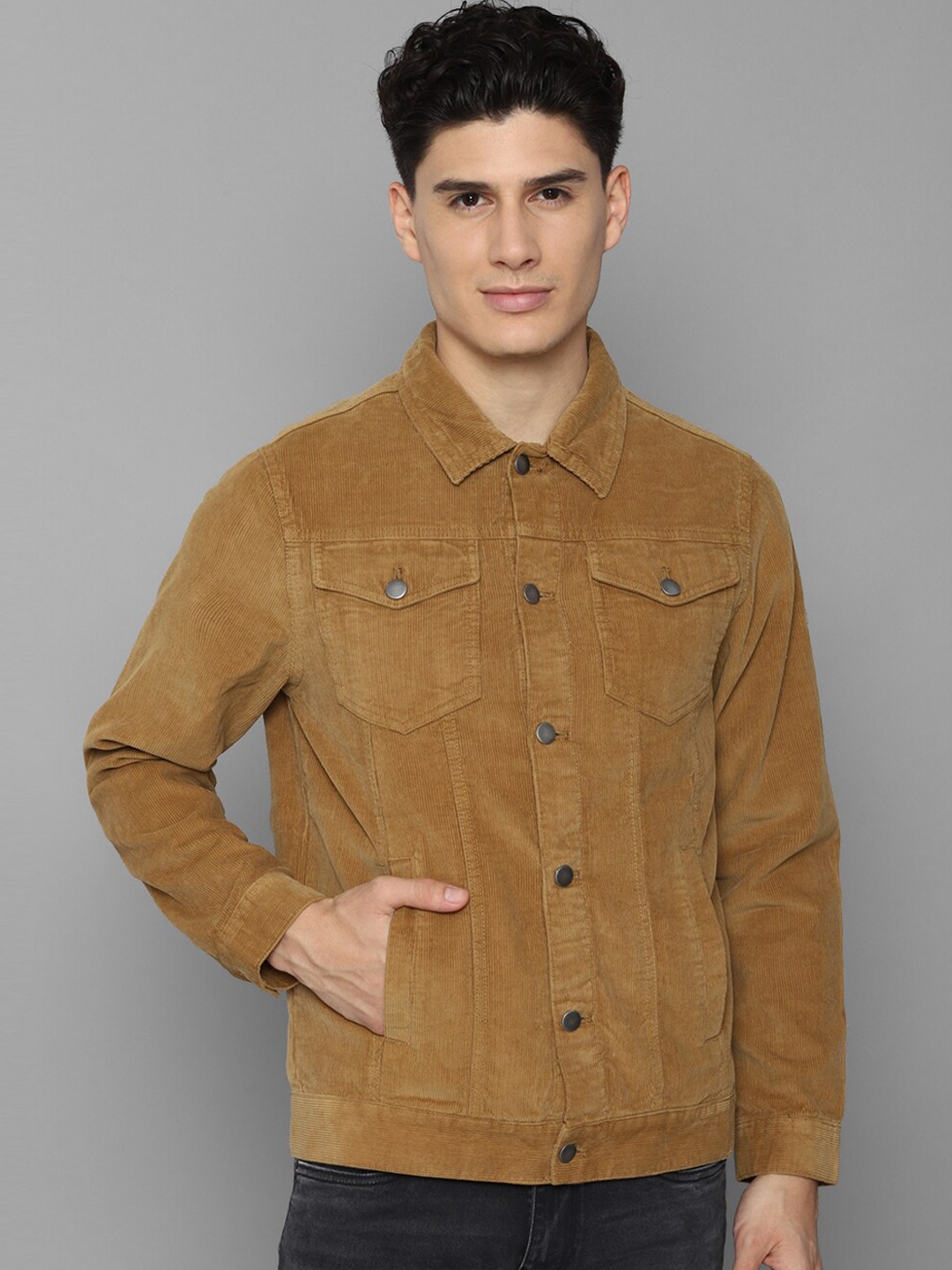 

Allen Solly Sport Men Brown Denim Jacket