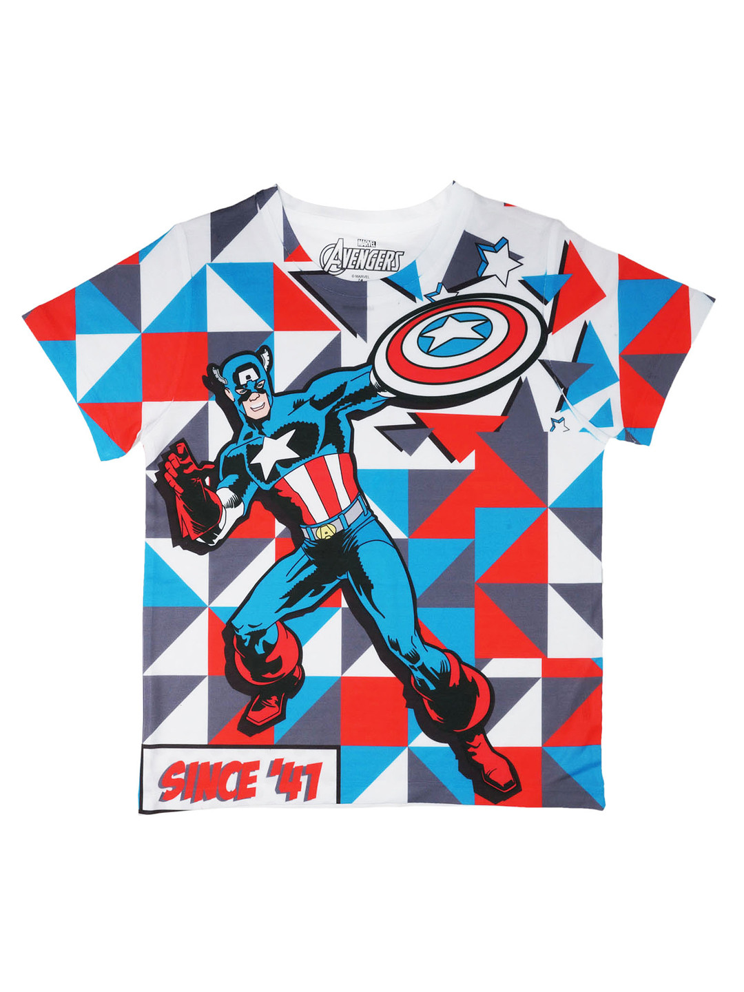 

Marvel by Wear Your Mind Boys Multicoloured Printed Round Neck T-shirt, Multi