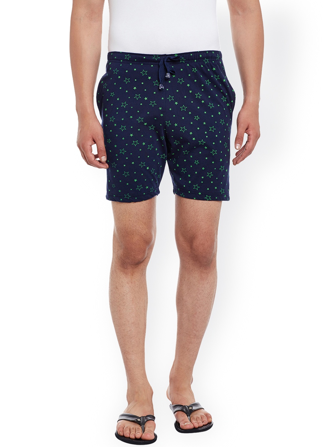 

VIMAL Navy Printed Lounge Shorts D11-PRT-NO.1, Navy blue