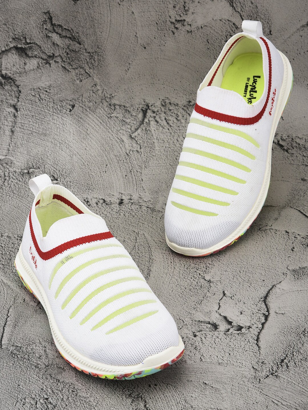 

Liberty Unisex Kids White Mesh Walking Non-Marking Shoes