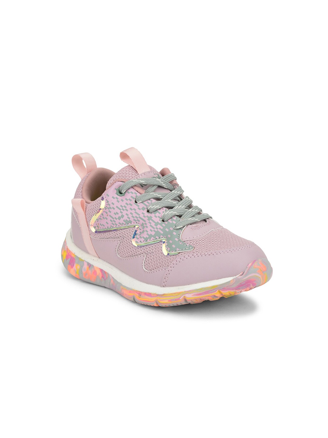 

Liberty Unisex Kids Pink Mesh Walking Non-Marking Shoes