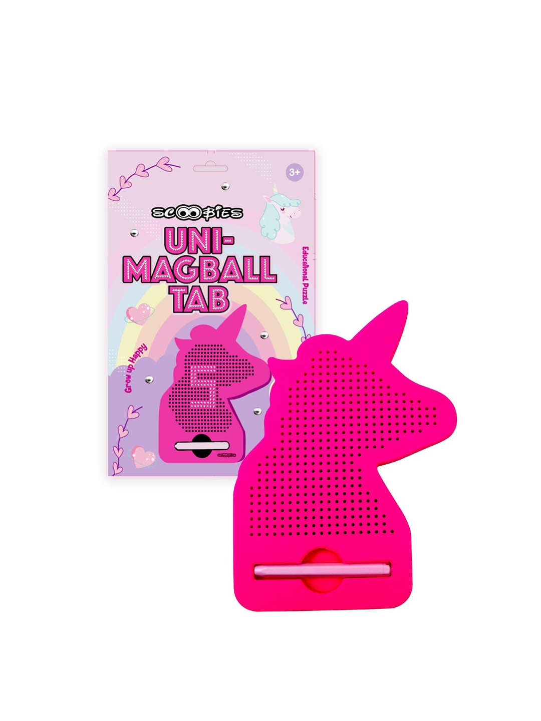 

SCOOBIES Kids Pink Unicorn Shape Magnetic Writing Pad