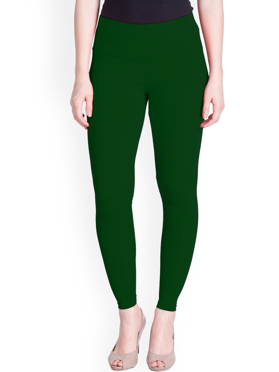 

LYRA Women Green Solid Ankle Length Leggings