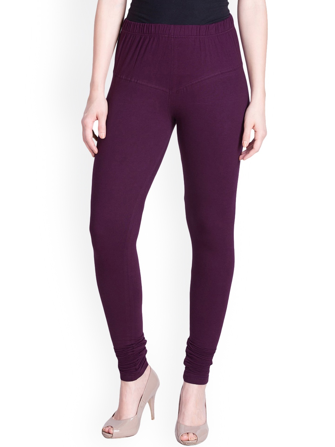 

LYRA Women Purple Solid Churidar-Length Leggings