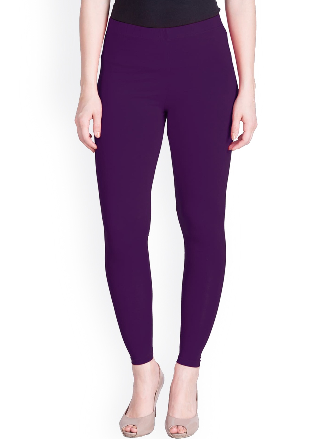 

LYRA Women Purple Solid Ankle-Length Leggings