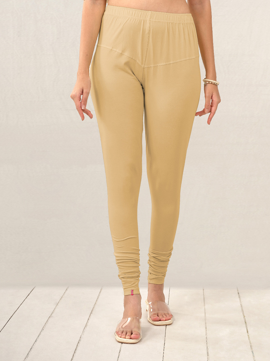 

LYRA Women Brown Solid Churidar Length Leggings