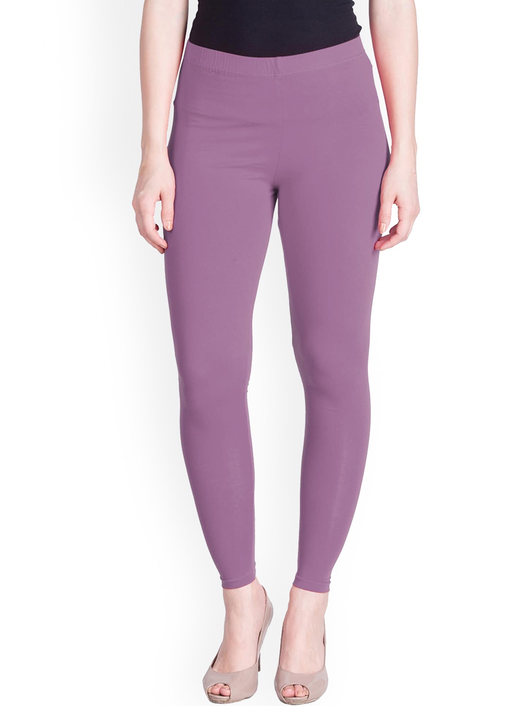 

LYRA Women Lavender Solid Ankle Length Leggings