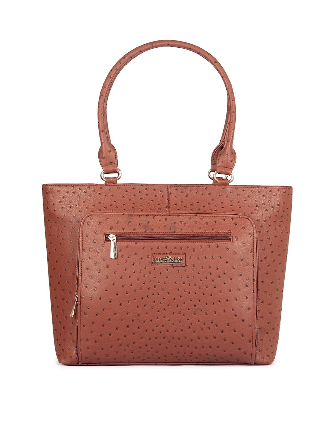 

THE CLOWNFISH Women Brown Structured Shoulder Bag