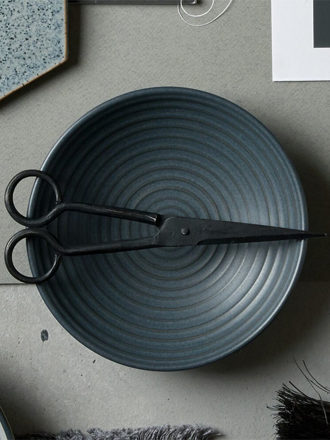

Denby Grey Dishwasher Safe Textured Stoneware Glossy Bowl