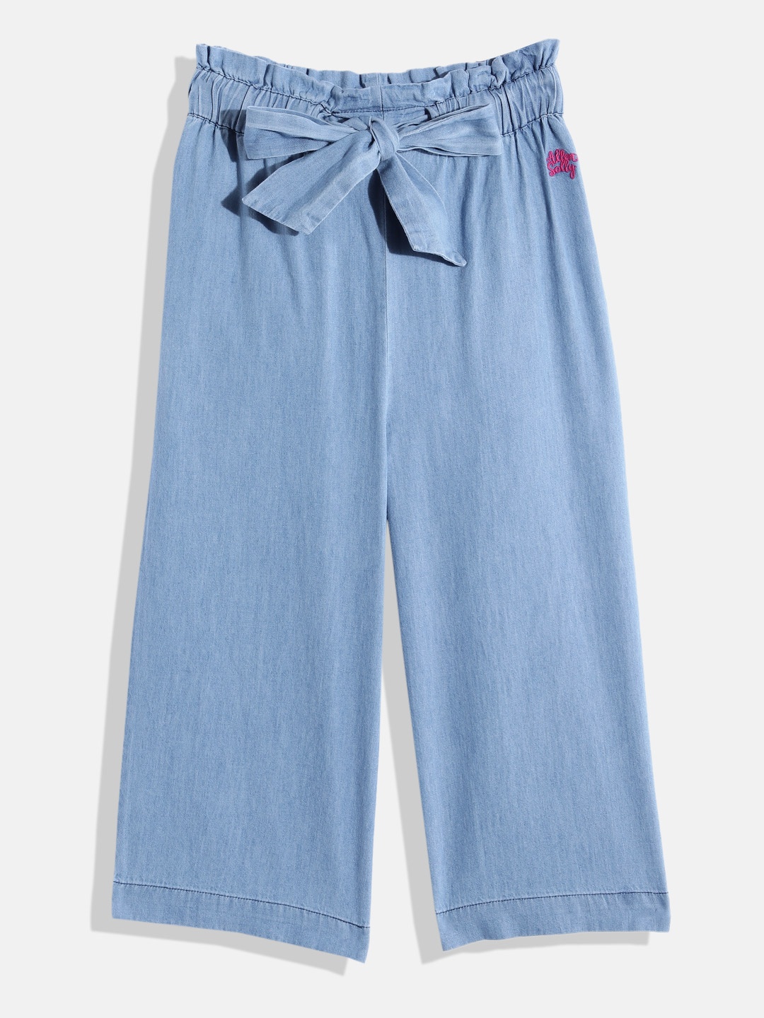 

Allen Solly Junior Girls Cotton Parallel Trousers, Blue