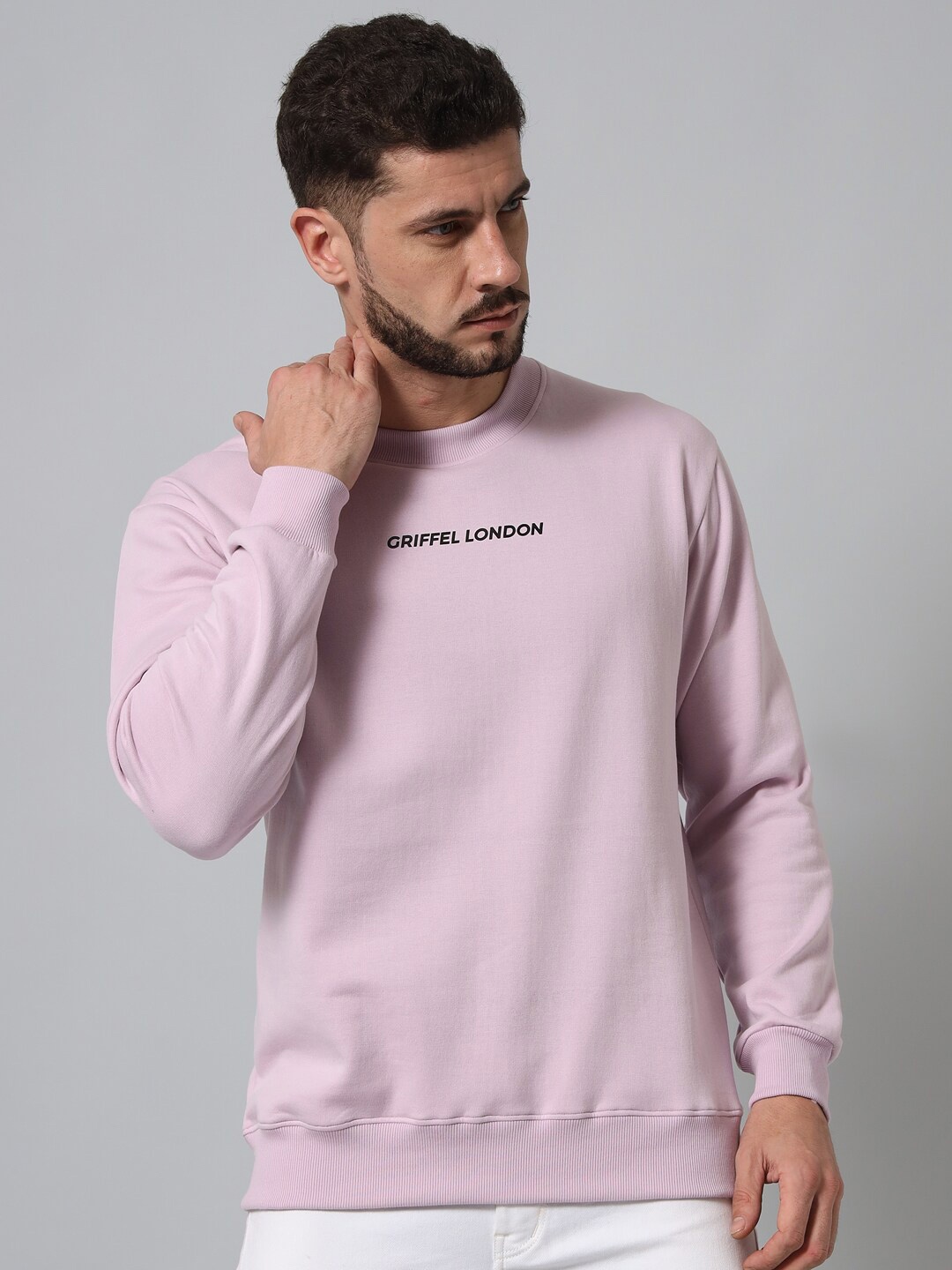 

GRIFFEL Men Purple Sweatshirt