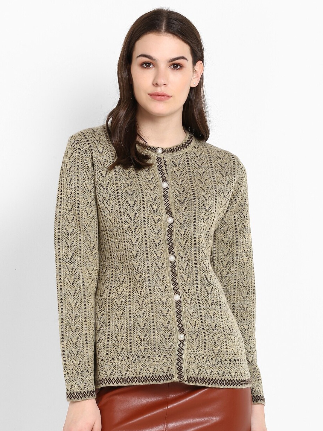 

Modeve Women Beige Cardigan
