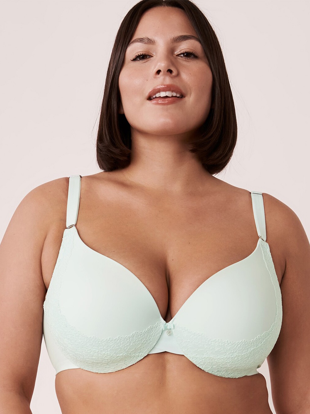 

La Vie en Rose Blue Floral Lace Underwired Lightly Padded Bra