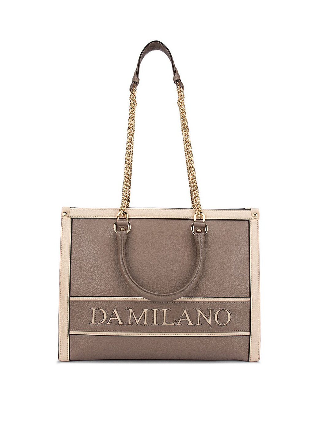 

Da Milano Women Brown Printed Leather Structured Shoulder Bag