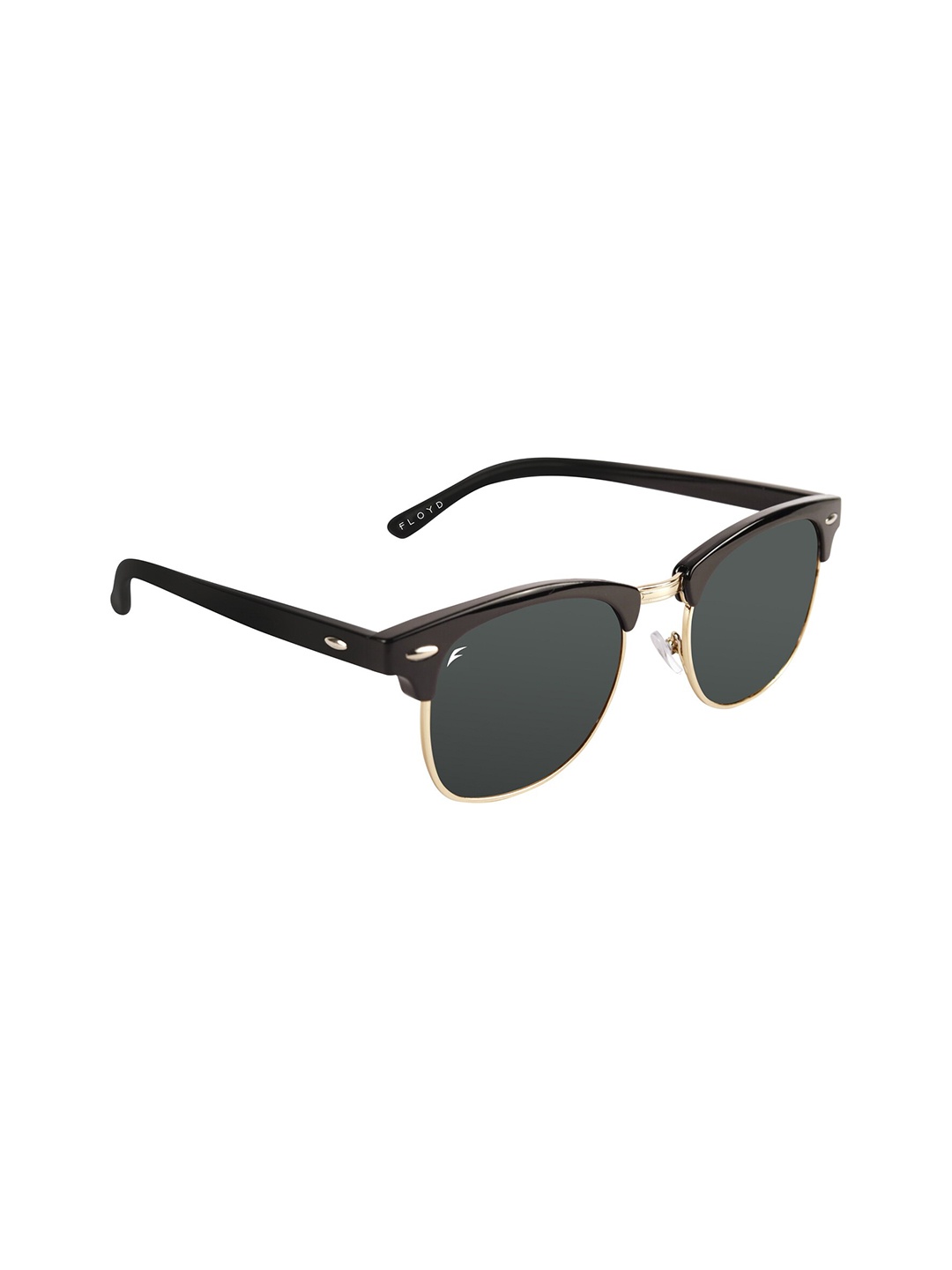 

Floyd Unisex Green Lens & Gold-Toned Aviator Sunglasses with UV Protected Lens - 3016_Gld_Grn
