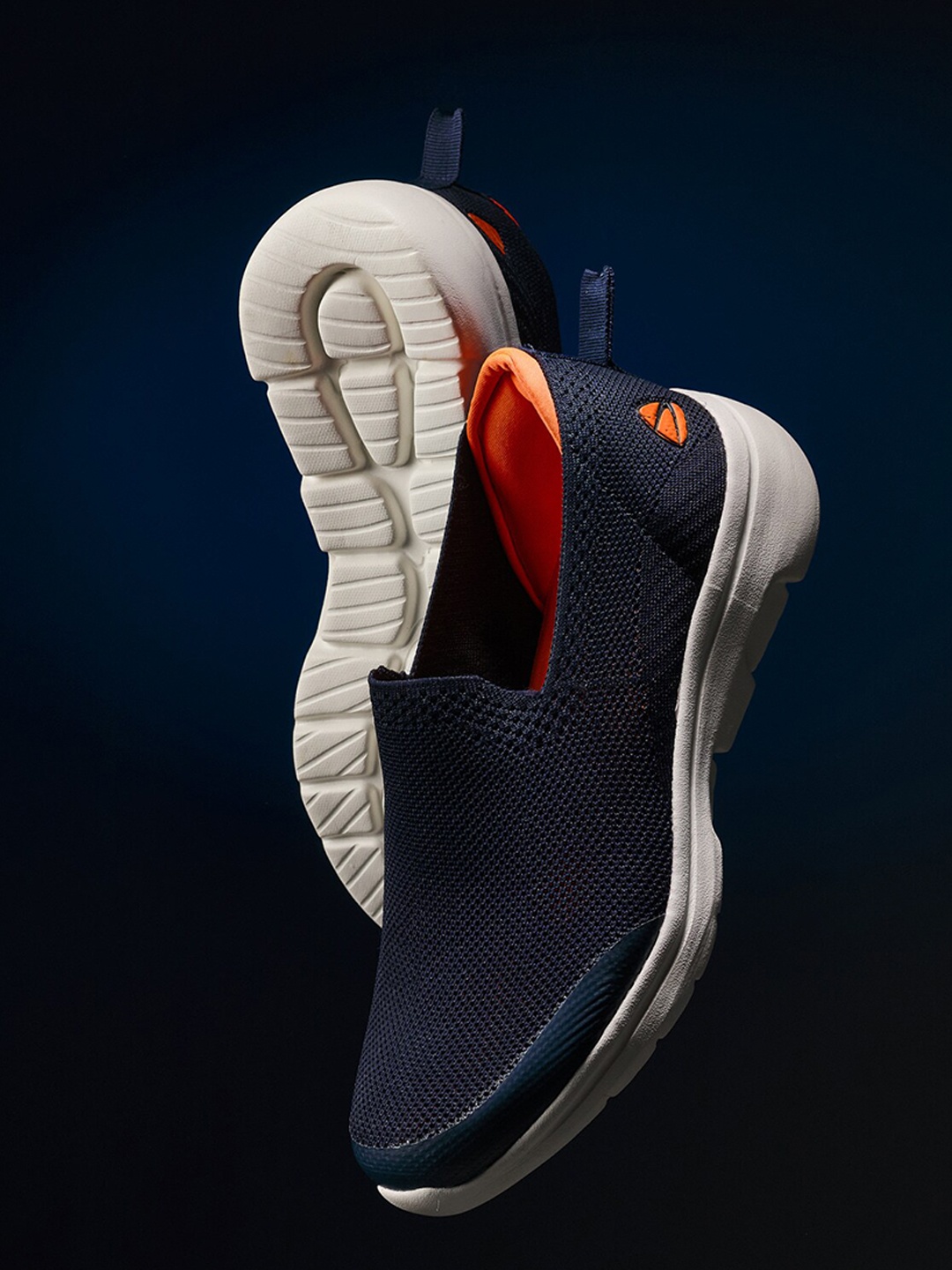 

Duke Men Navy Blue Textile Walking Shoes