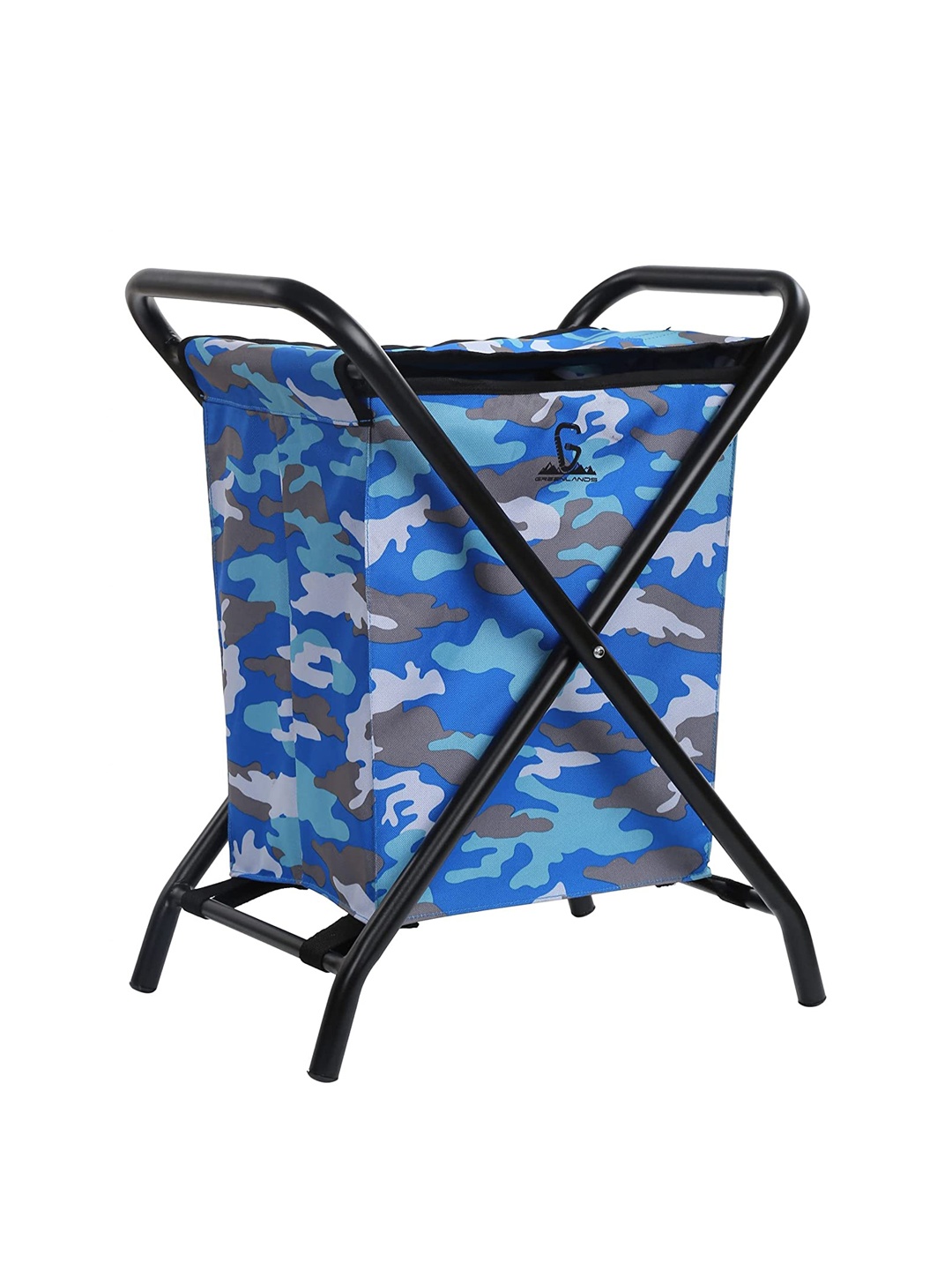 

GREENLANDS Blue & White Printed Camping Multipurpose Storage Bin