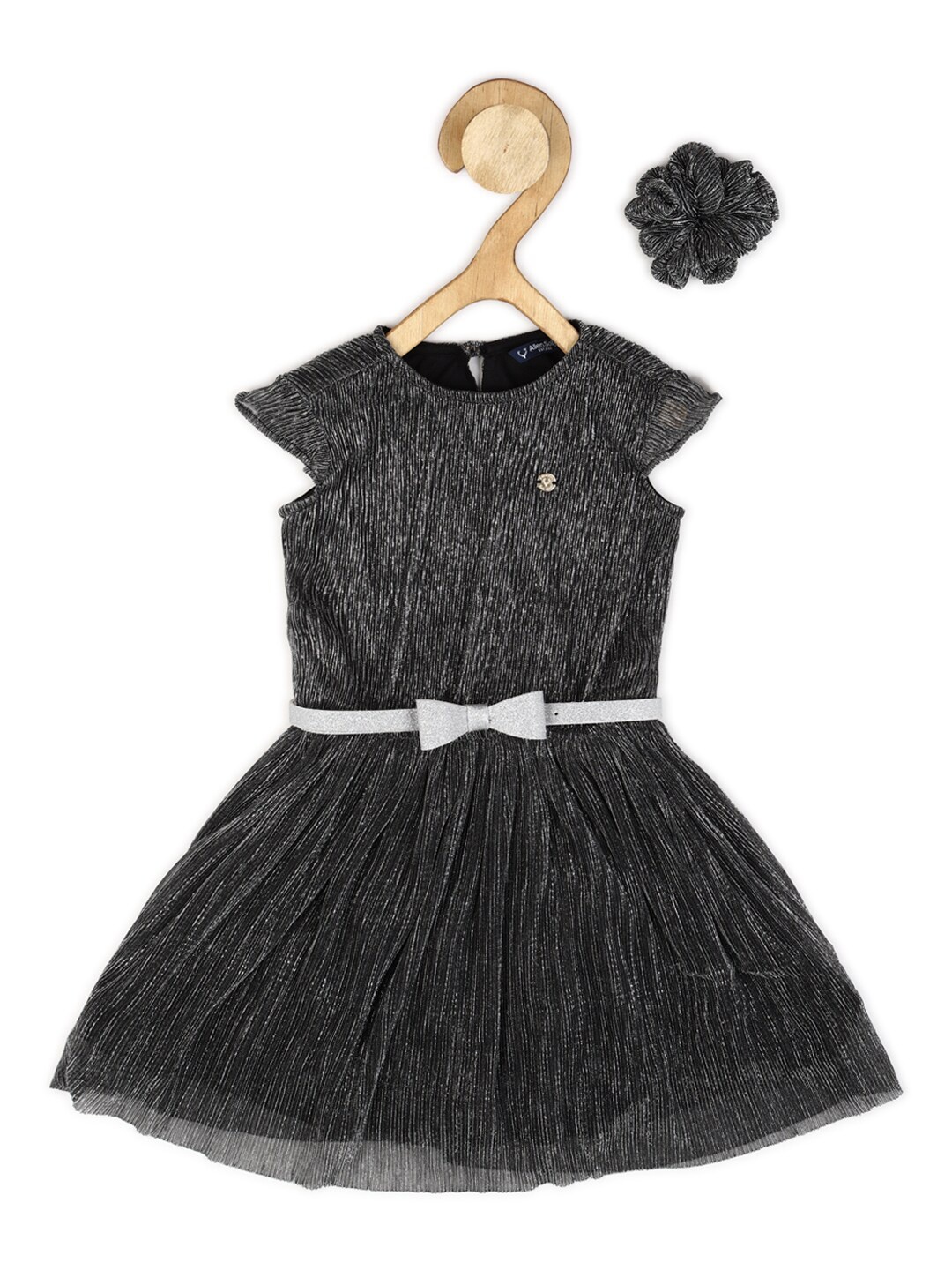 

Allen Solly Junior Girls Grey Fit & Flare Dress