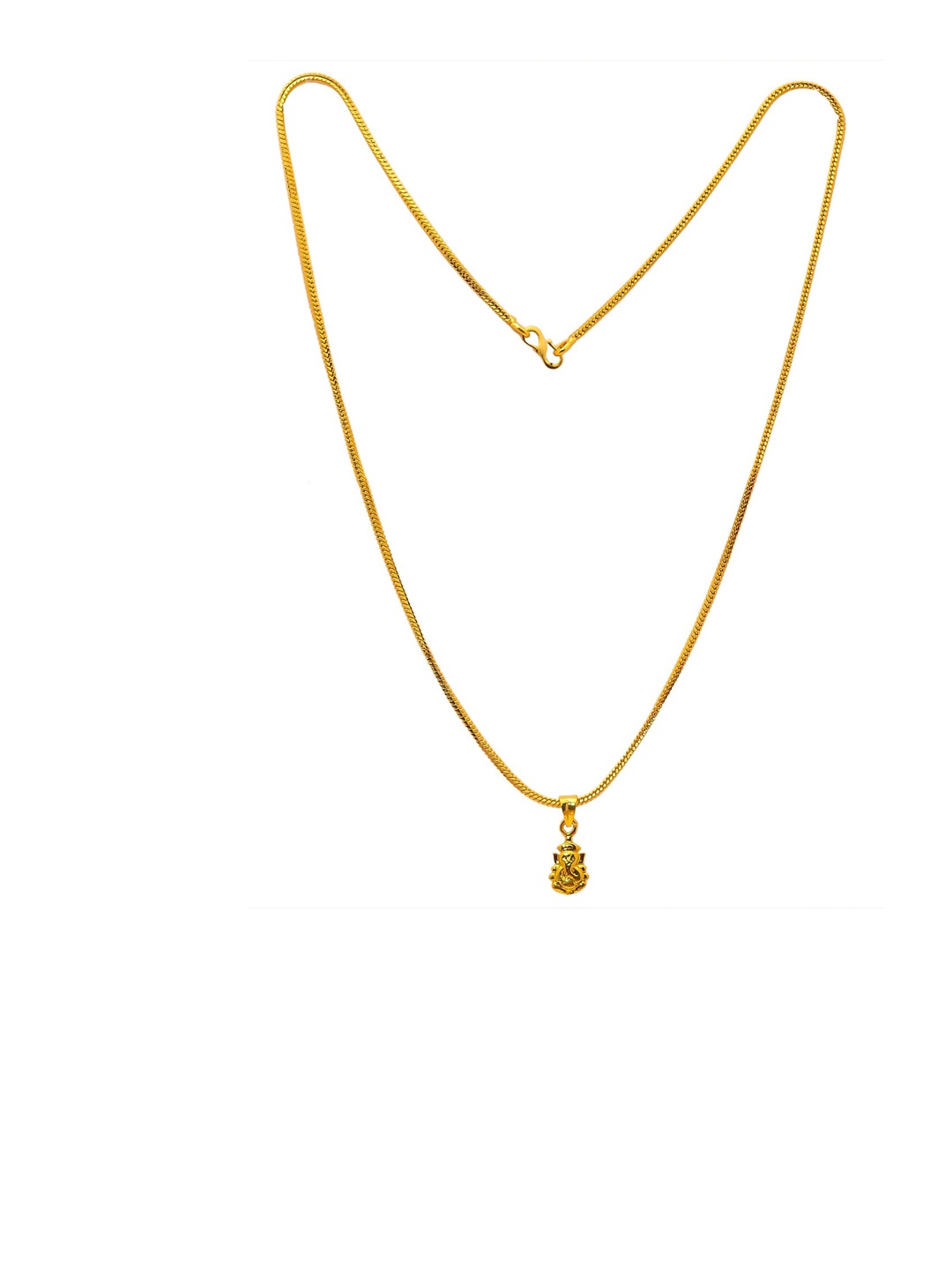 

Jewar Mandi Gold-plated & Gold-Toned Pendant With Chain