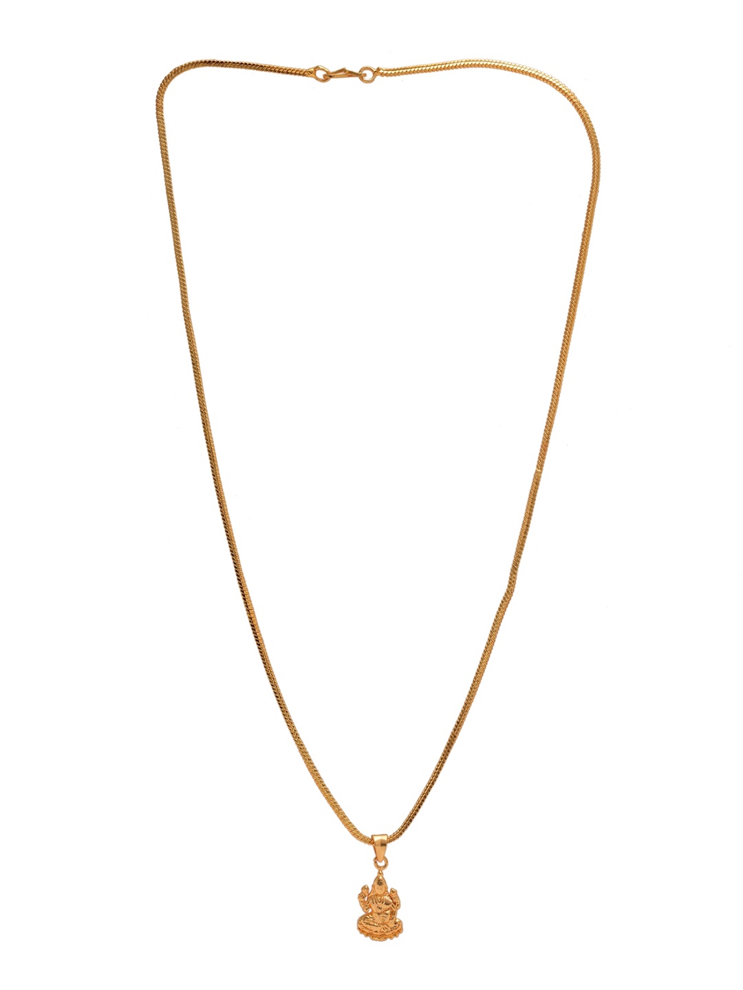 

Jewar Mandi Gold-Plated Pendant With Chain