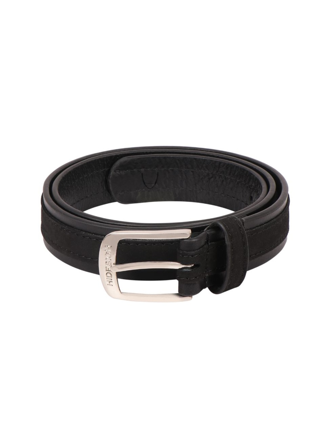 

Hidesign Women Black Leather Formal Belt