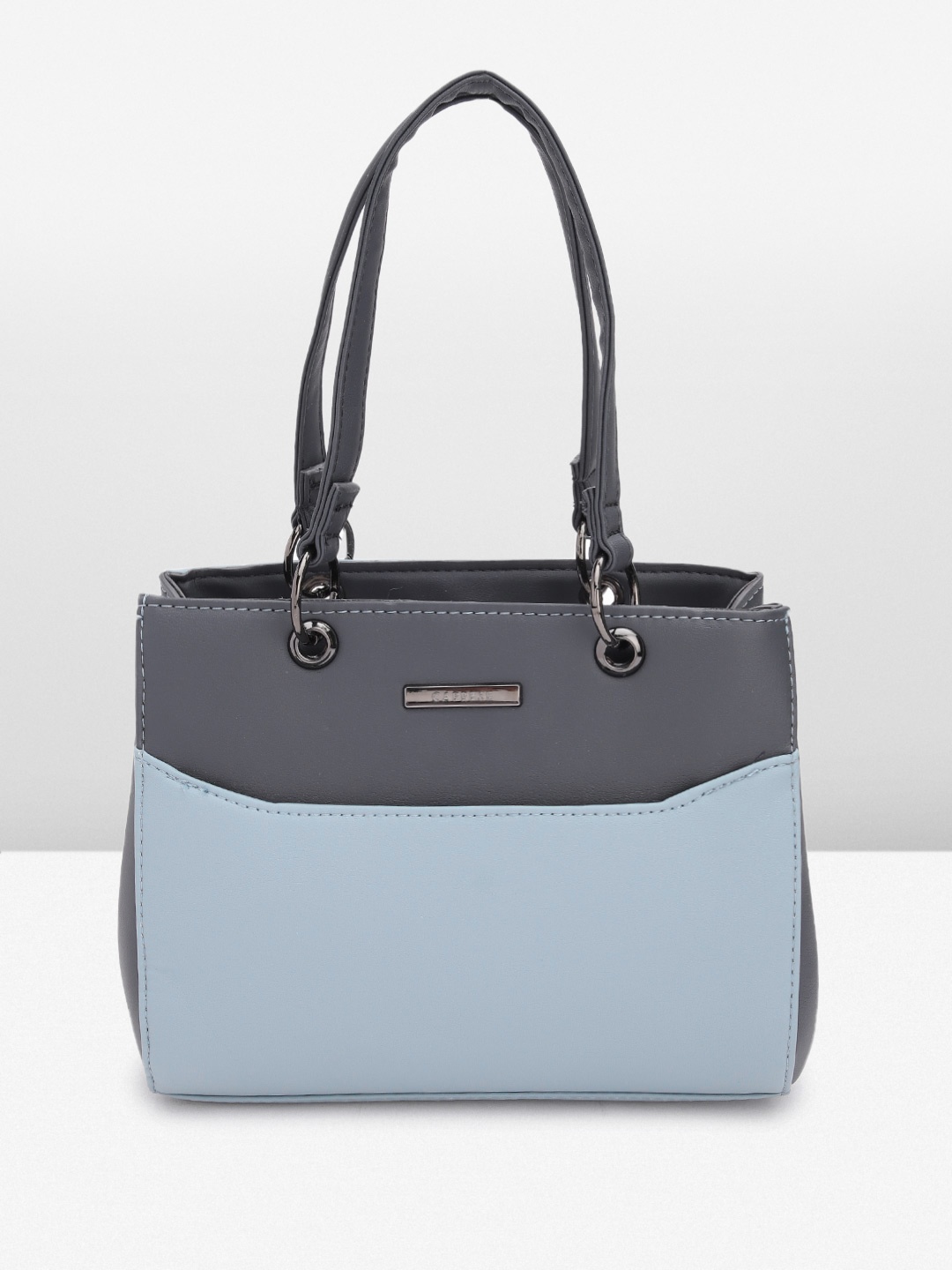 

Caprese Colourblocked Structured Shoulder Bag, Grey