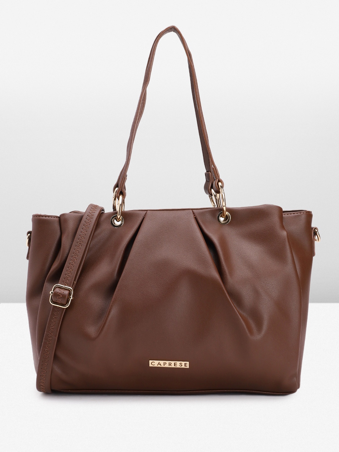 

Caprese Structured Shoulder Bag, Brown