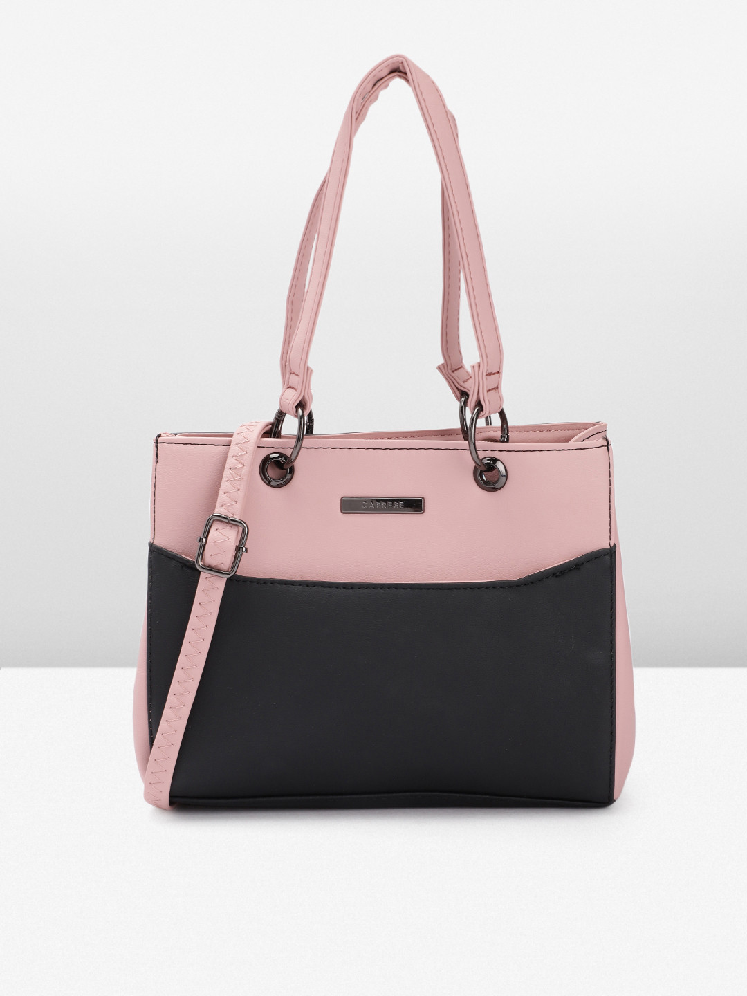 

Caprese Colourblocked Shoulder Bag, Black