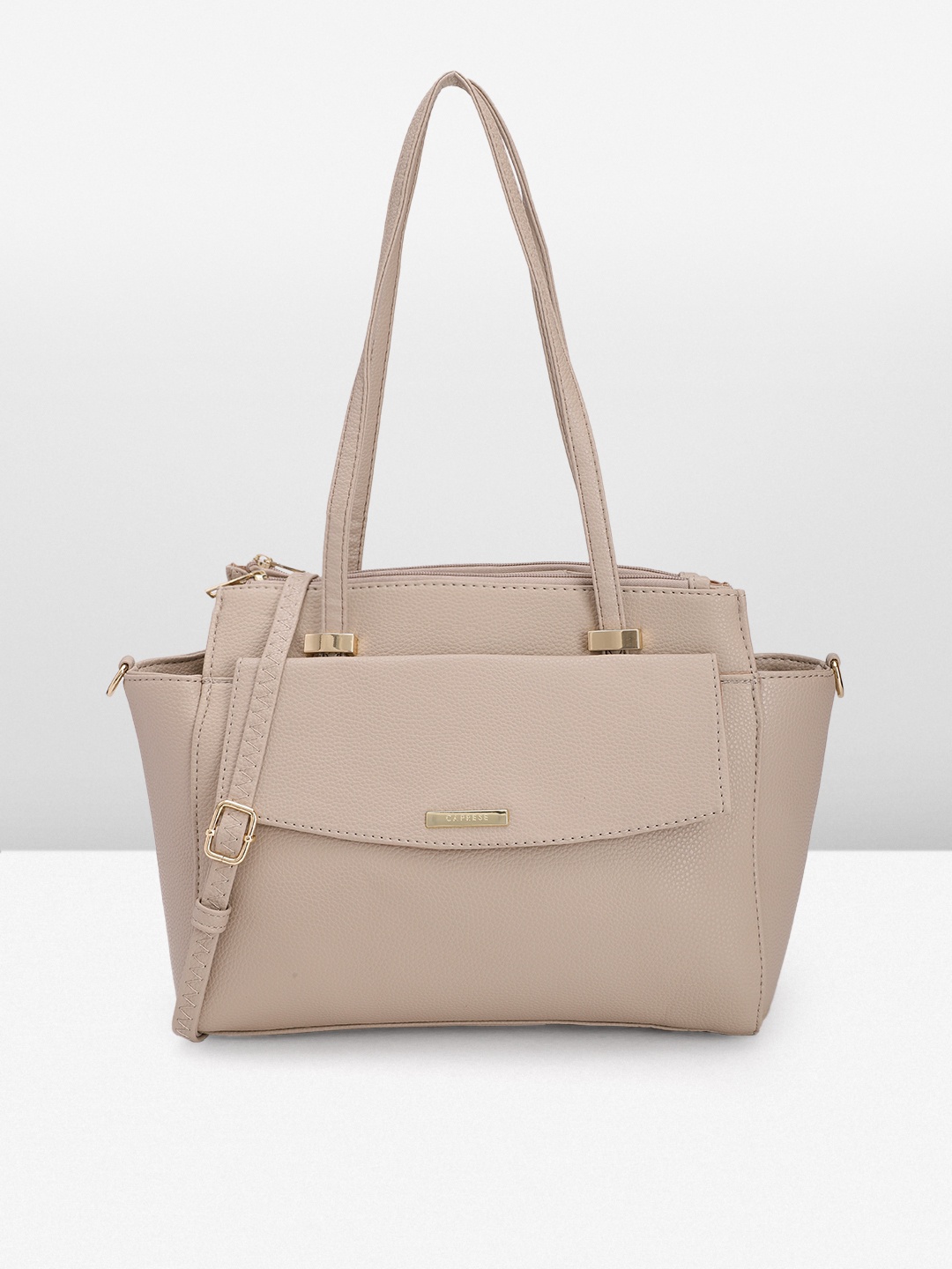 

Caprese Women Solid Shoulder Bag, Beige