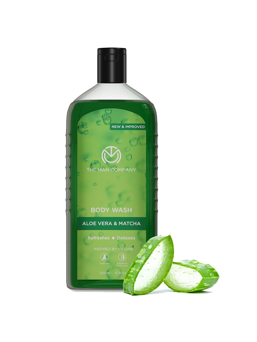 

THE MAN COMPANY Aloe Vera & Matcha Body Wash 200ml, Green