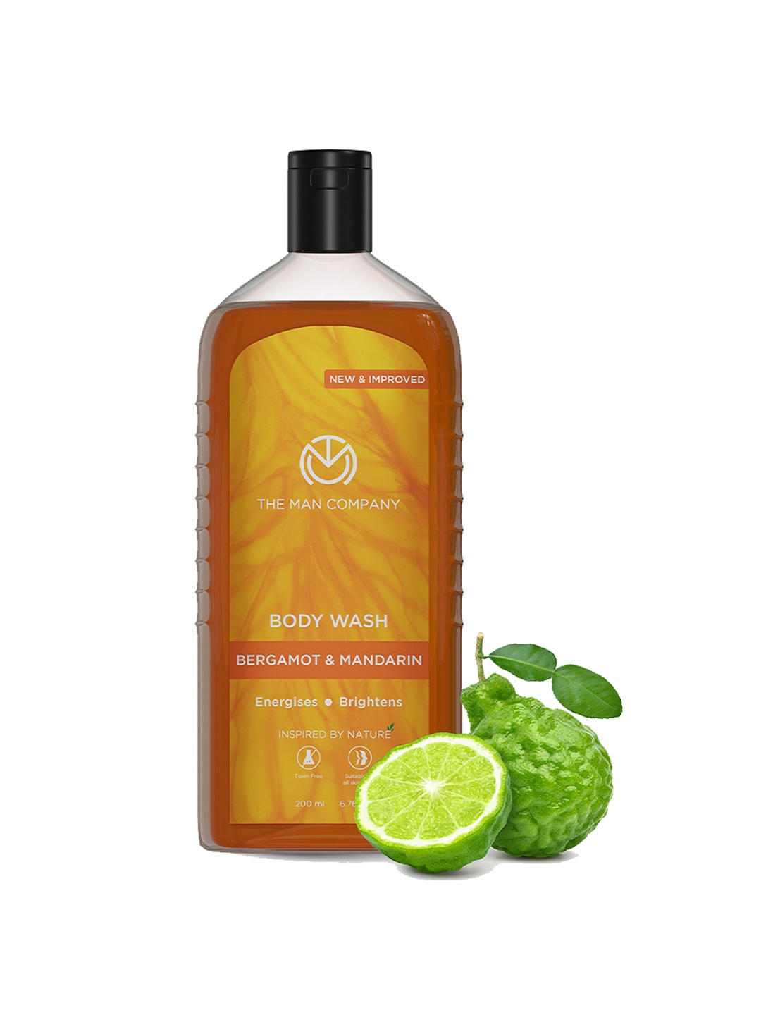 

THE MAN COMPANY Bergamot & Mandarin Body Wash 200ml, Orange