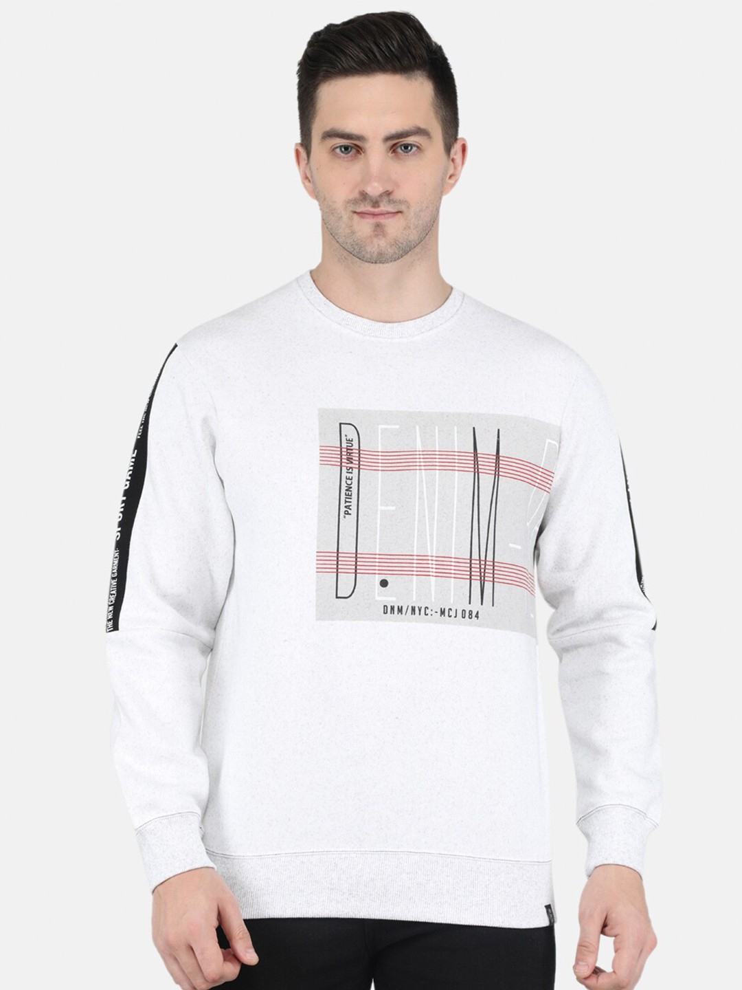 

Monte Carlo Men Off White Printed Sweatshirt