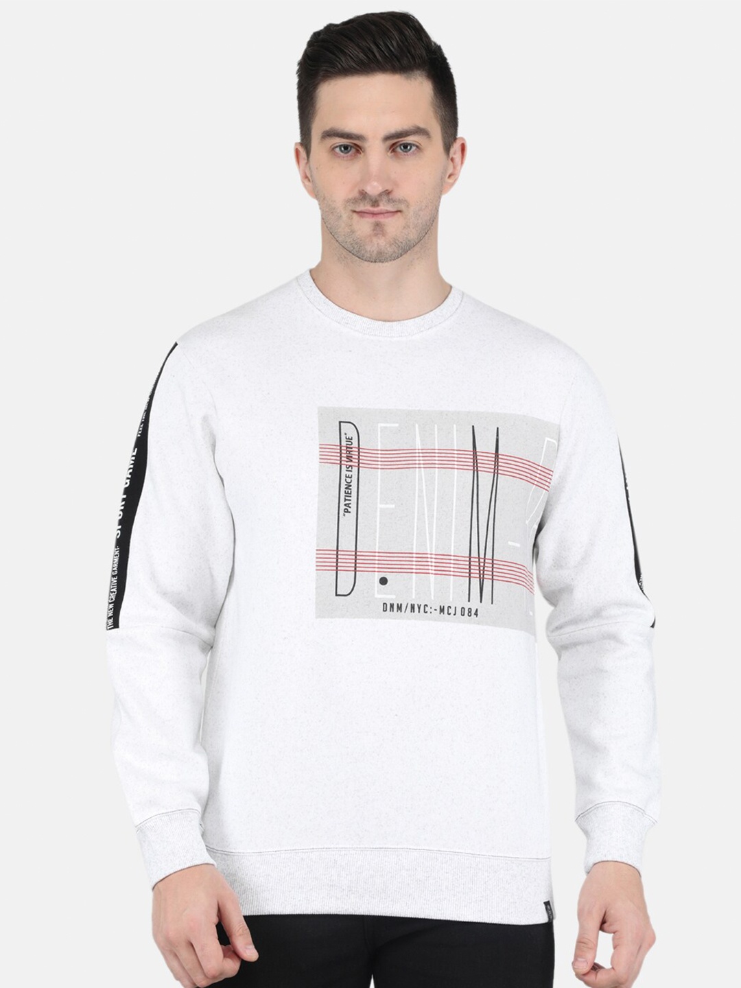 

Monte Carlo Men Off White Printed Sweatshirt