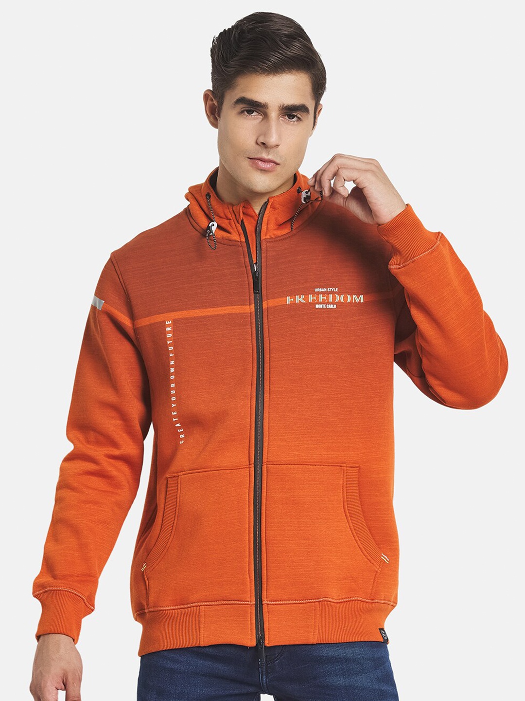 

Monte Carlo Men Rust Hooded Sweatshirt