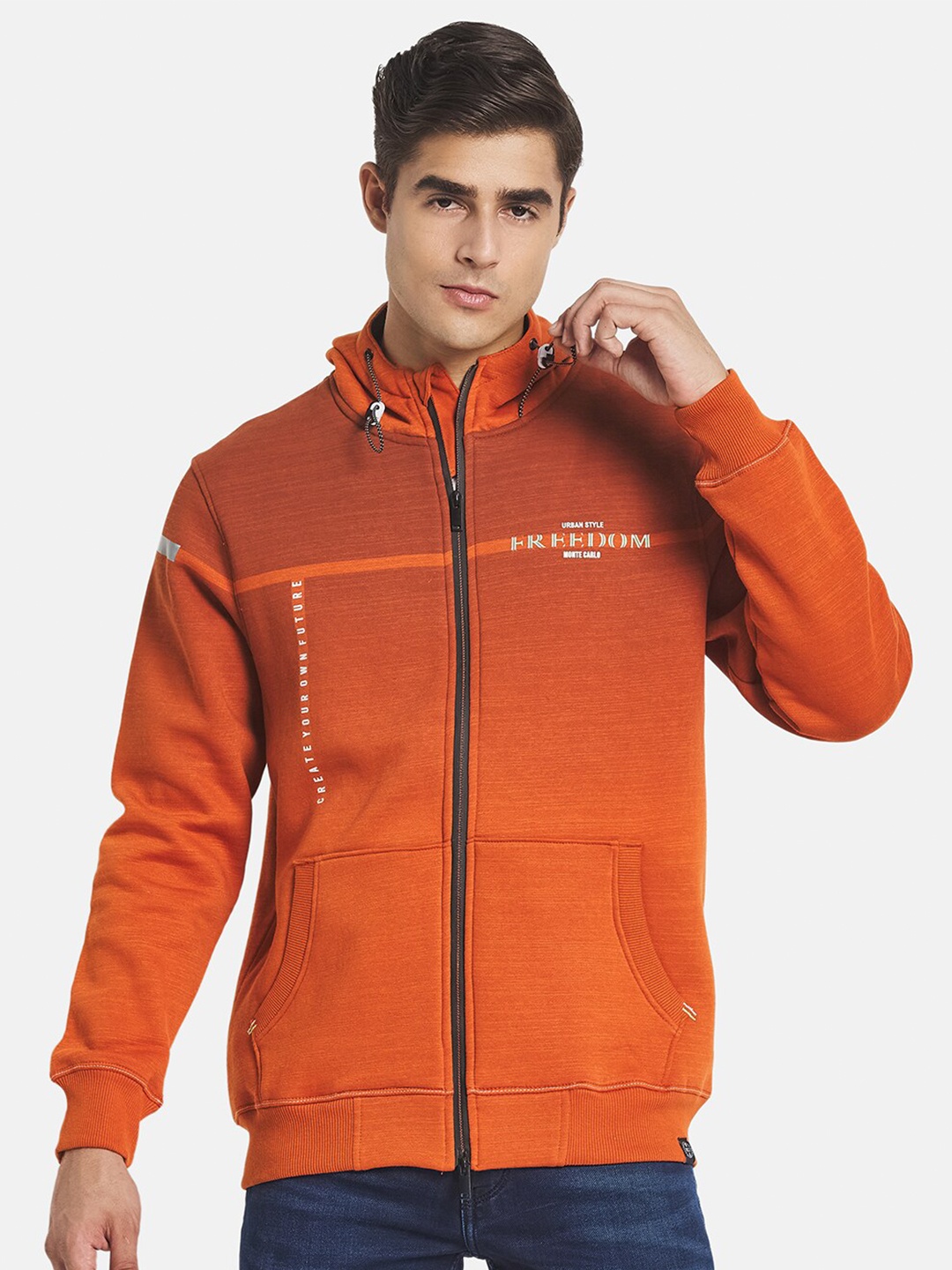 

Monte Carlo Men Rust Hooded Sweatshirt
