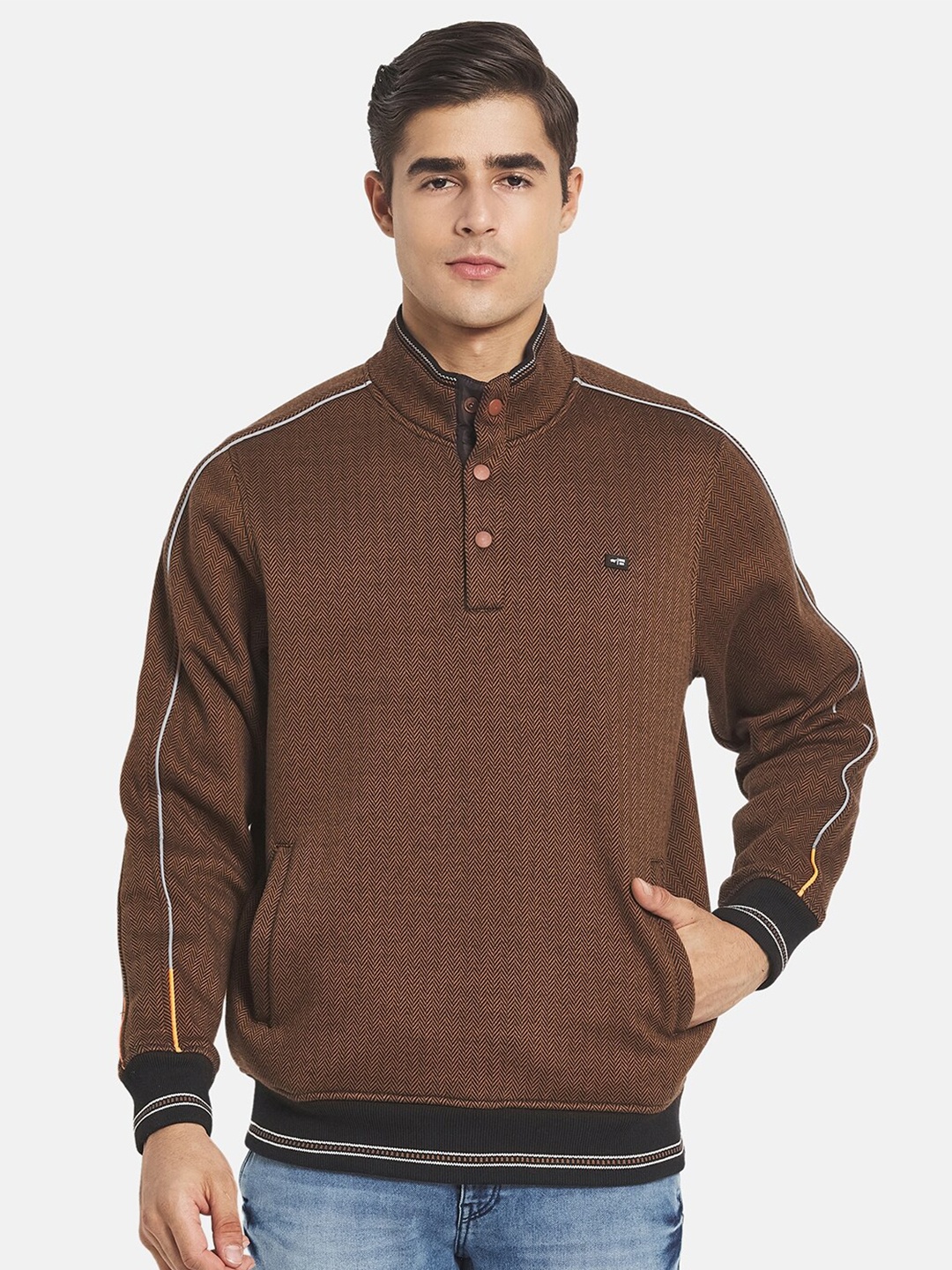 

Monte Carlo Men Brown Sweatshirt