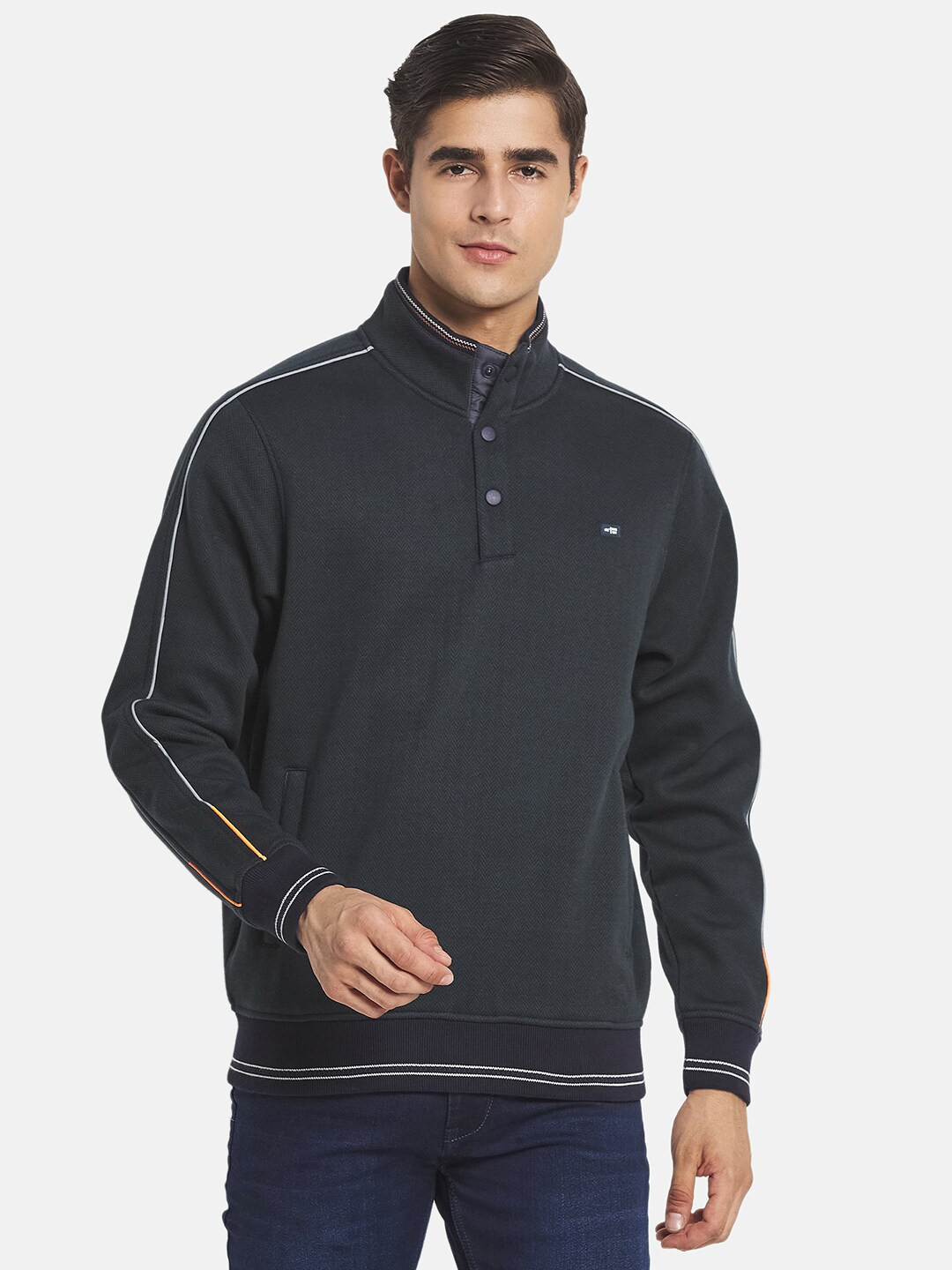 

Monte Carlo Men Navy Blue Sweatshirt