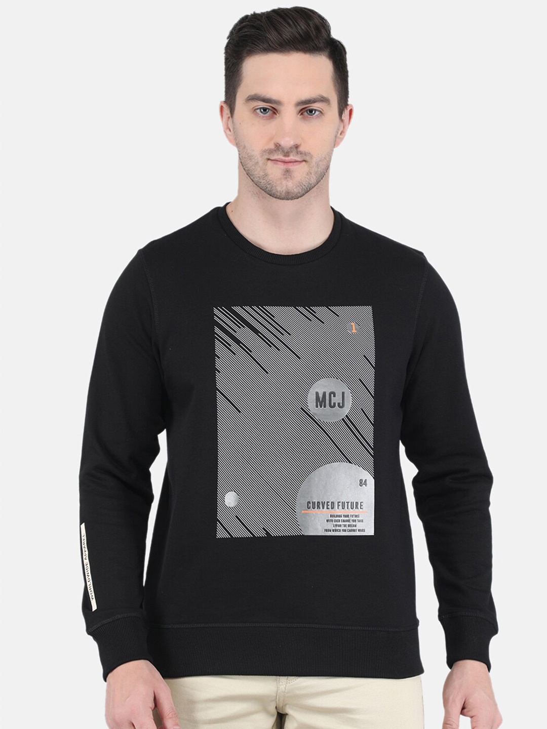 

Monte Carlo Men Blue Printed Sweatshirt