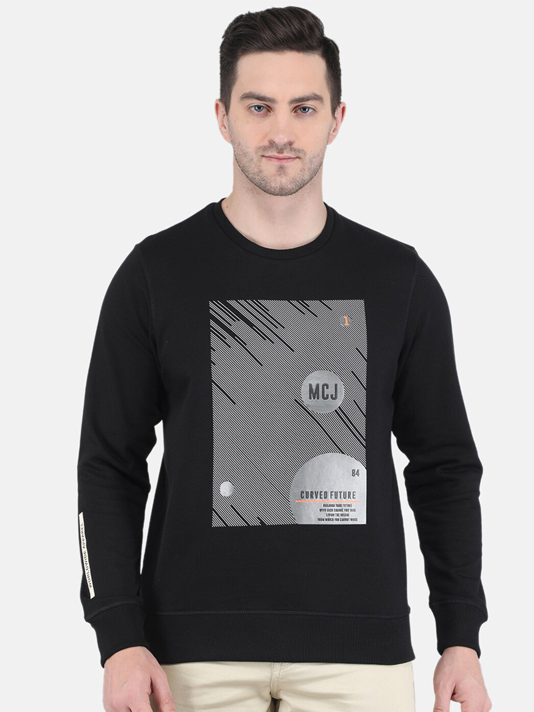 

Monte Carlo Men Blue Printed Sweatshirt