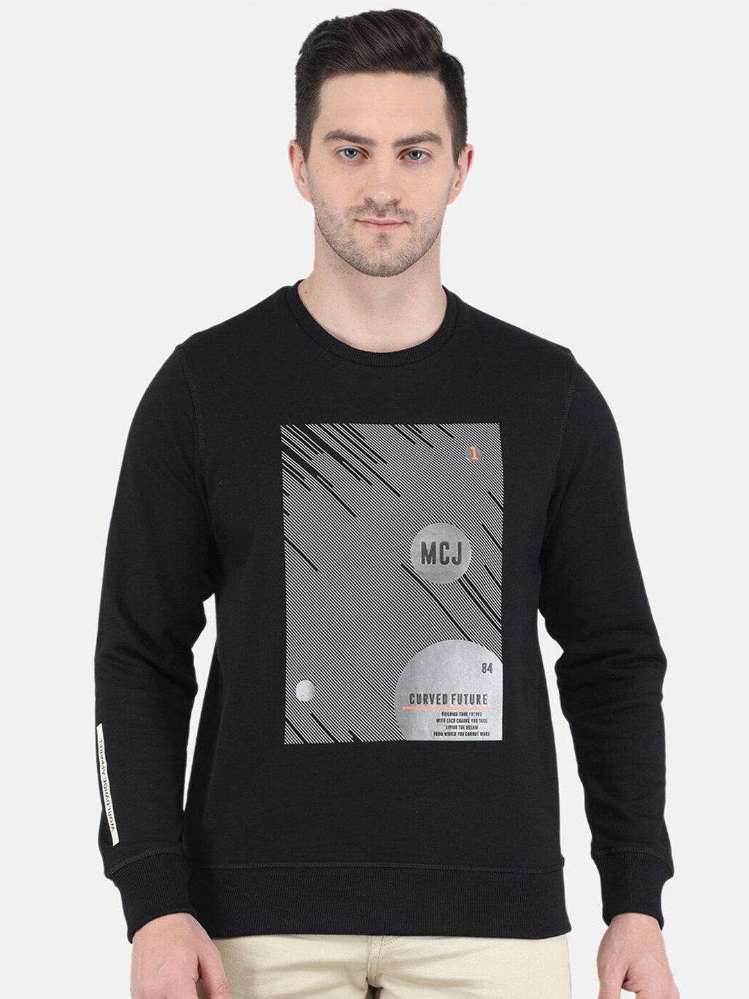 

Monte Carlo Men Blue Printed Sweatshirt