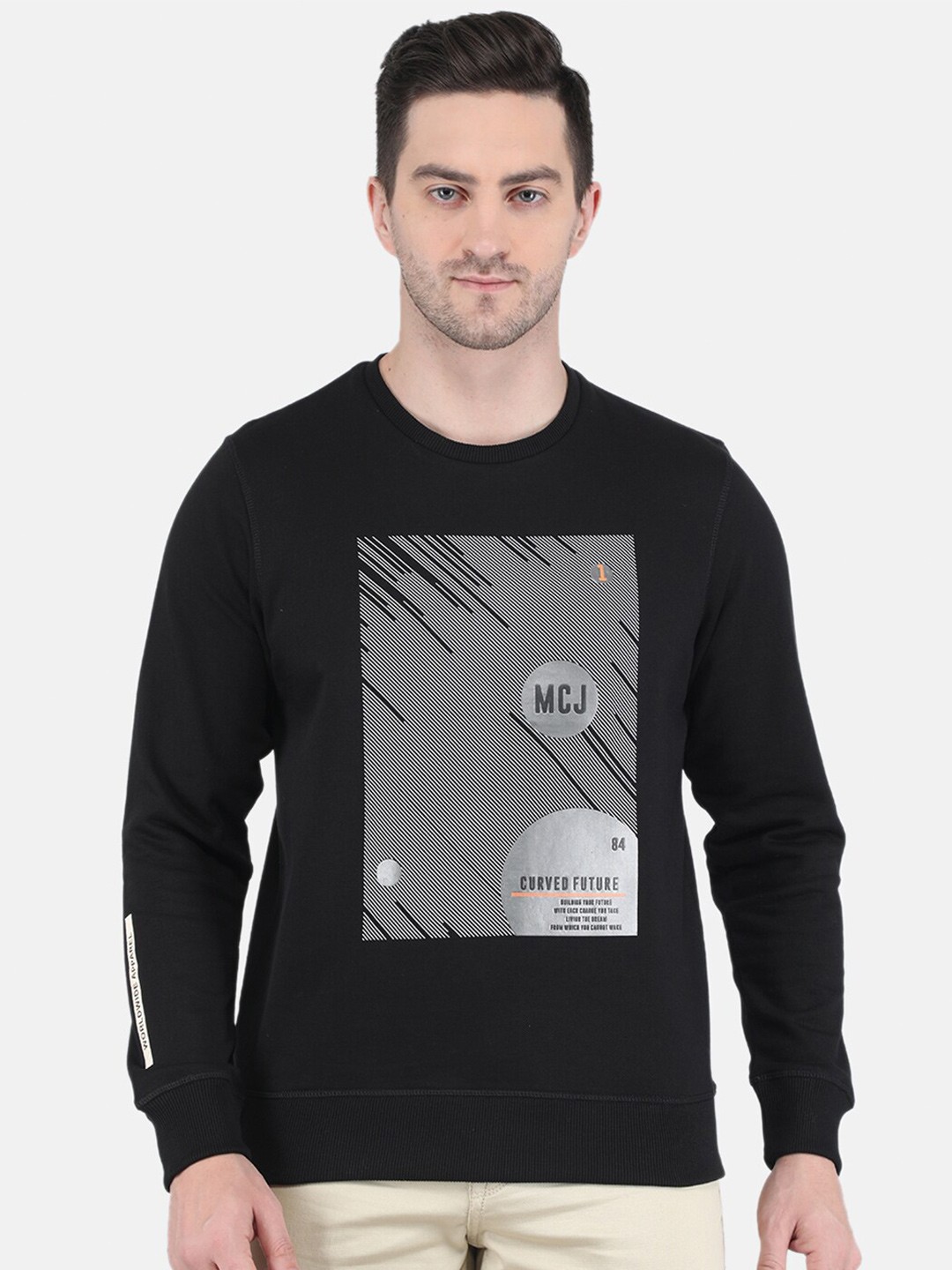 

Monte Carlo Men Blue Printed Sweatshirt