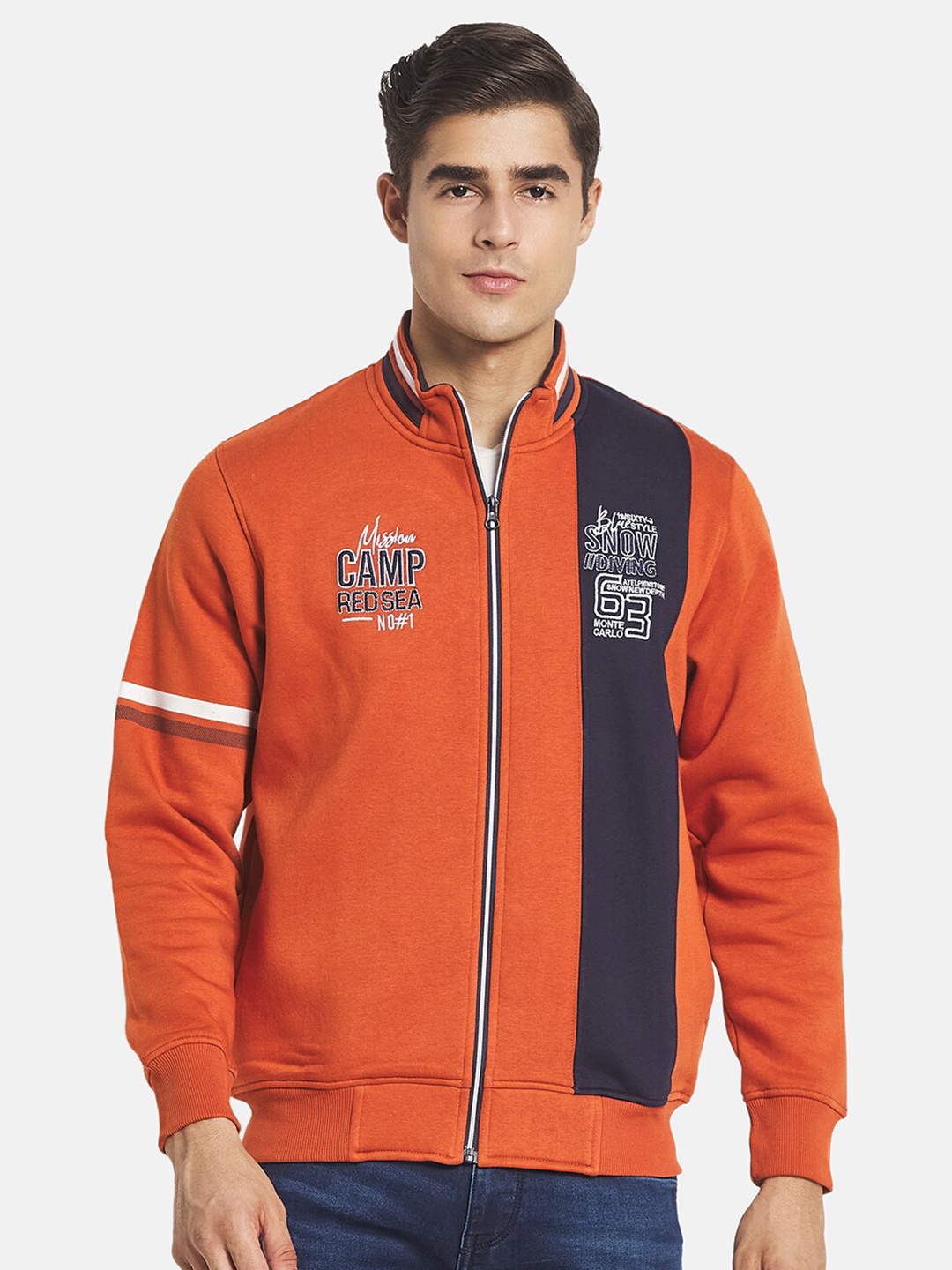 

Monte Carlo Men Orange Typography Sweatshirt