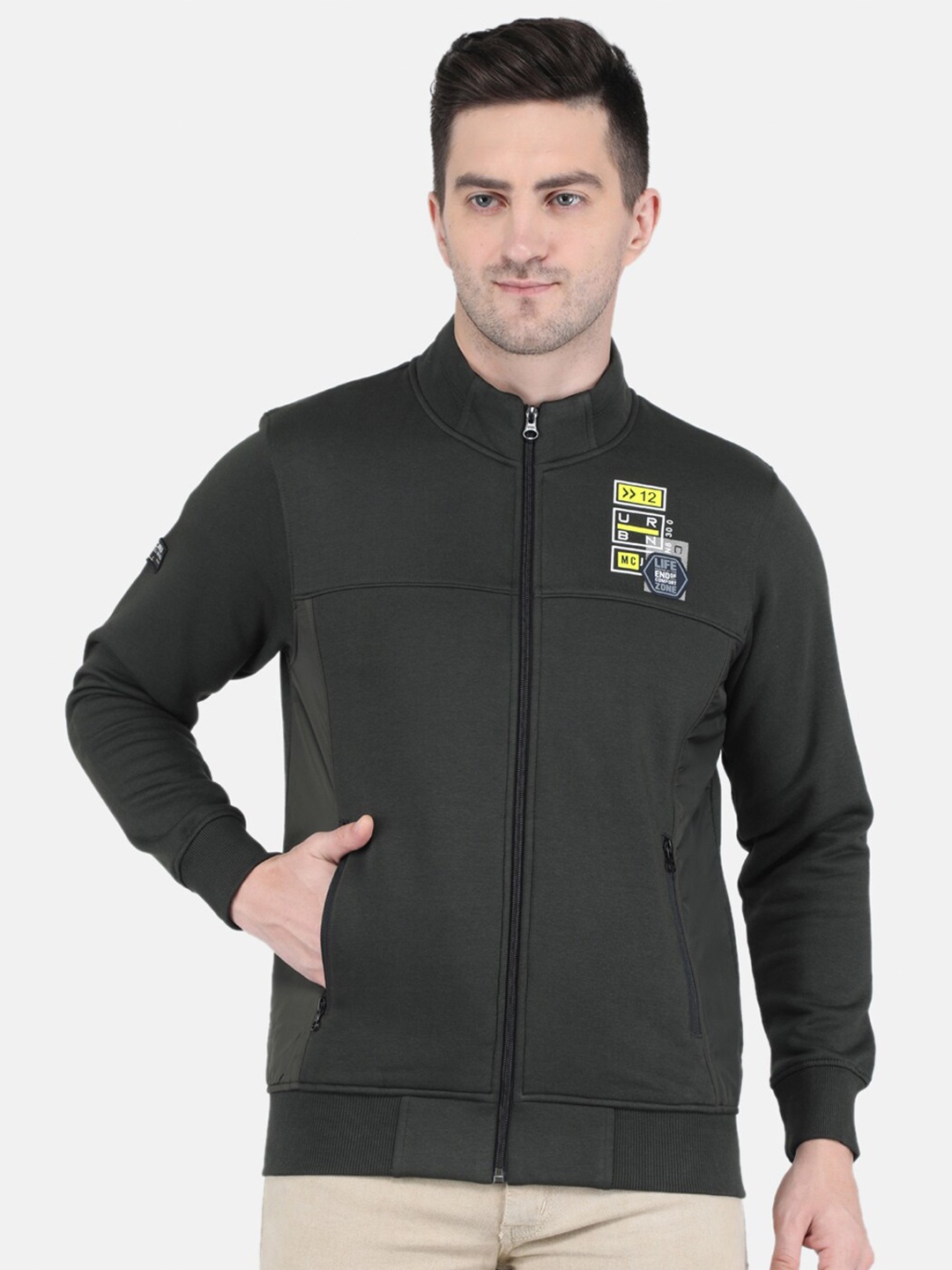 

Monte Carlo Men Olive Green Sweatshirt