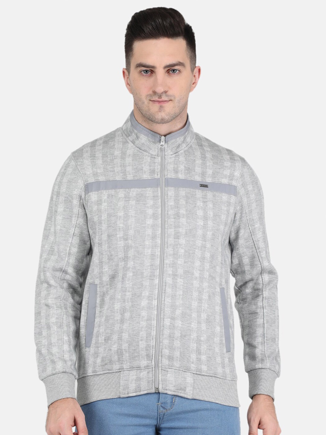 

Monte Carlo Men Plus Size Grey Cotton Sweatshirt