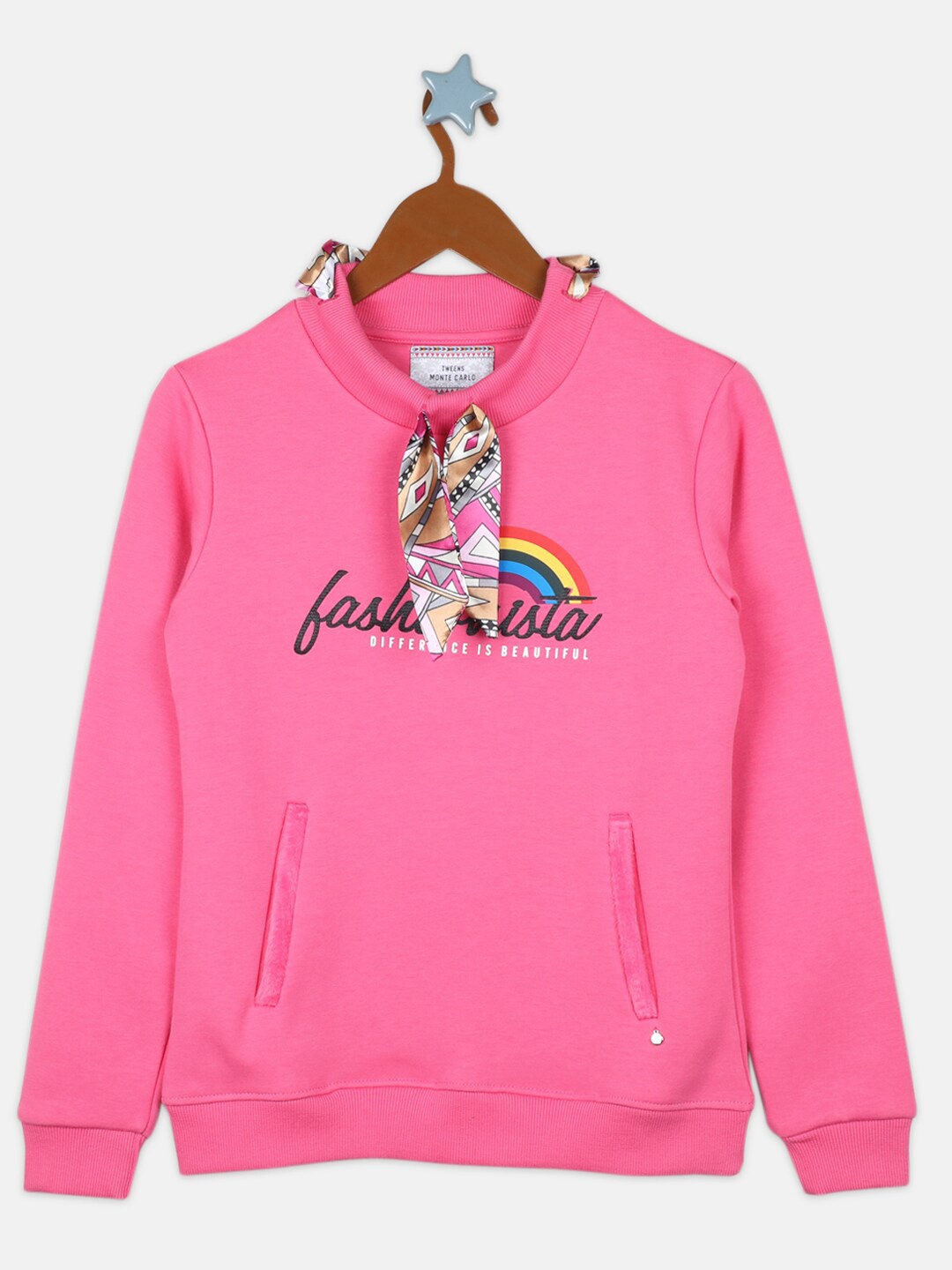 

Monte Carlo Girls Pink Printed Sweatshirt