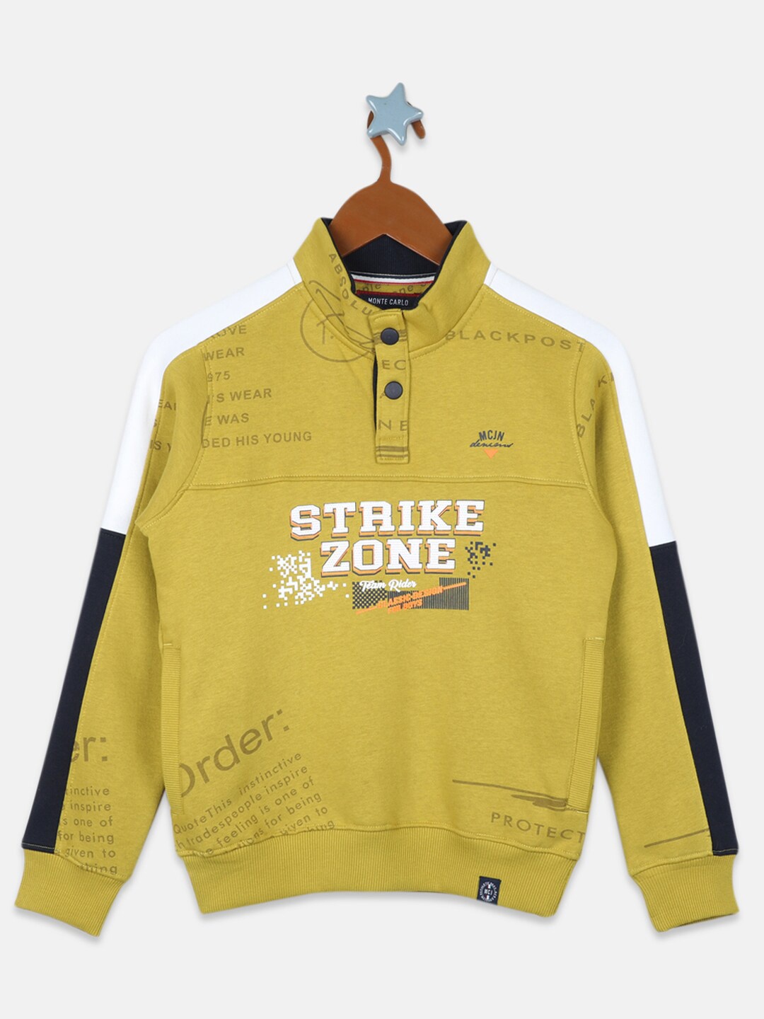 

Monte Carlo Boys Green Printed Sweatshirt