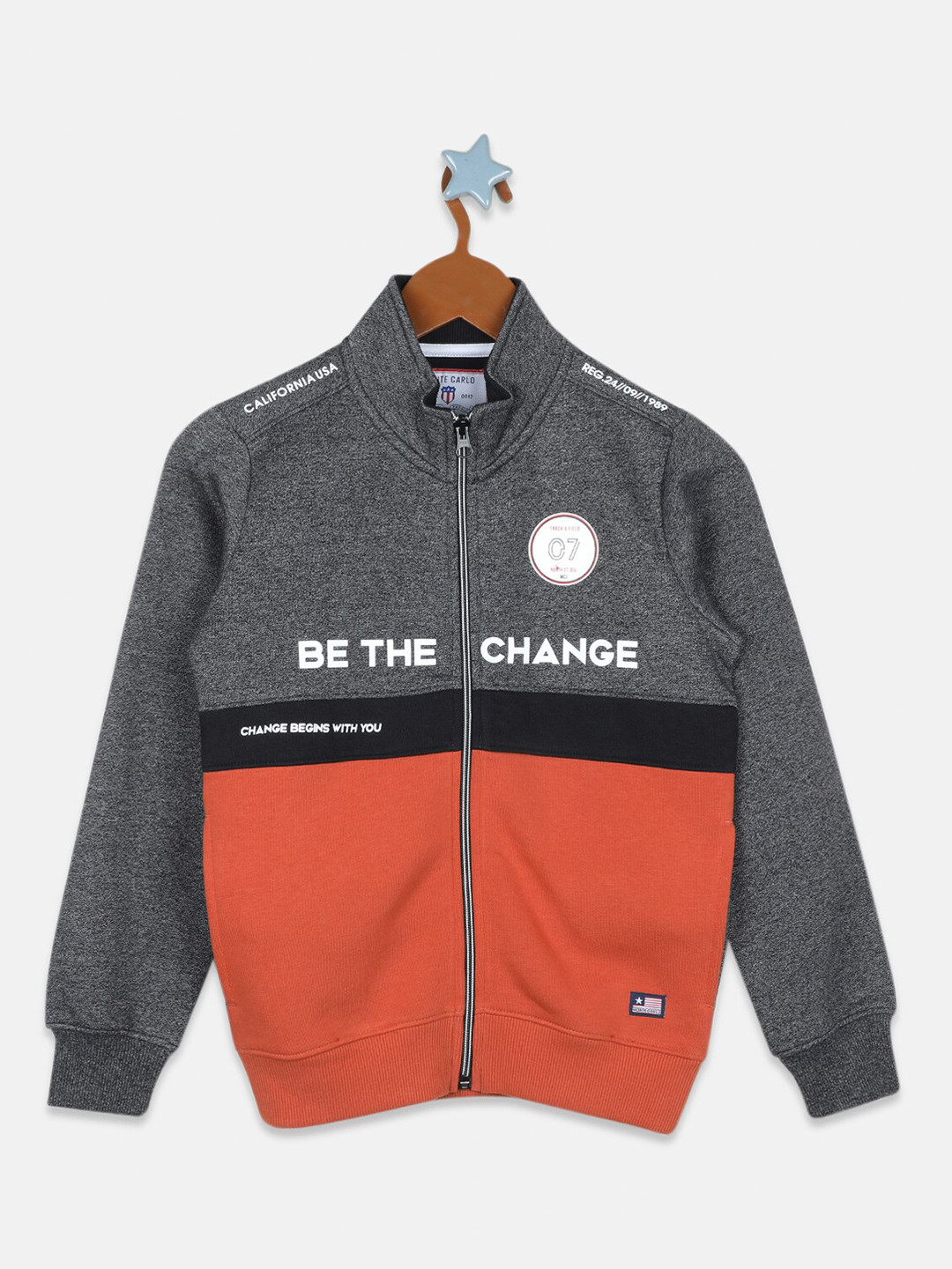 

Monte Carlo Boys Grey Colourblocked Sweatshirt